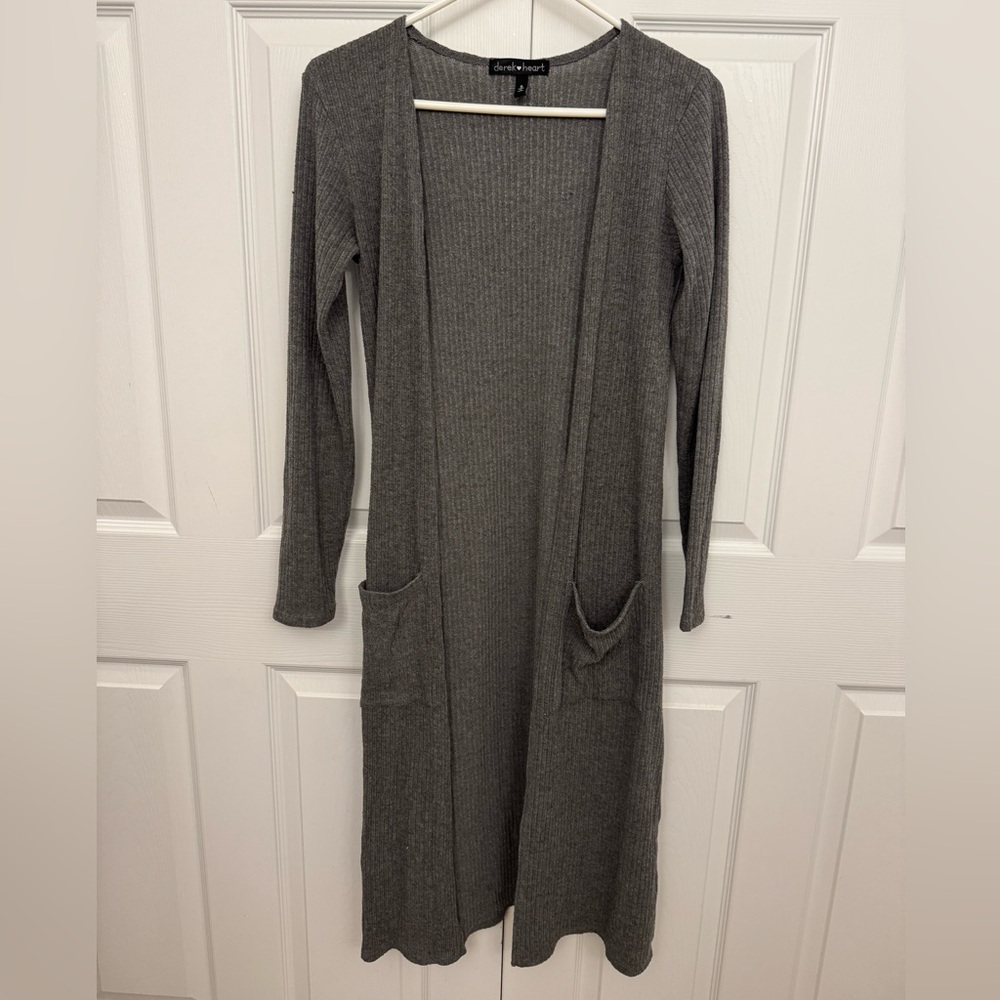 Derek Heart Gray Knit Cardigan